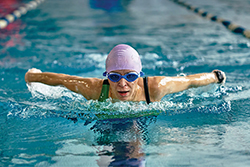 Swimming laps