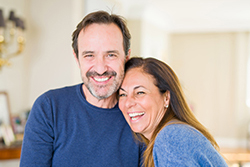 Happy couple smiling