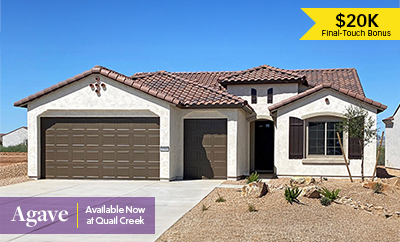 Eligible for $20K Final‑Touch Bonus at Quail Creek