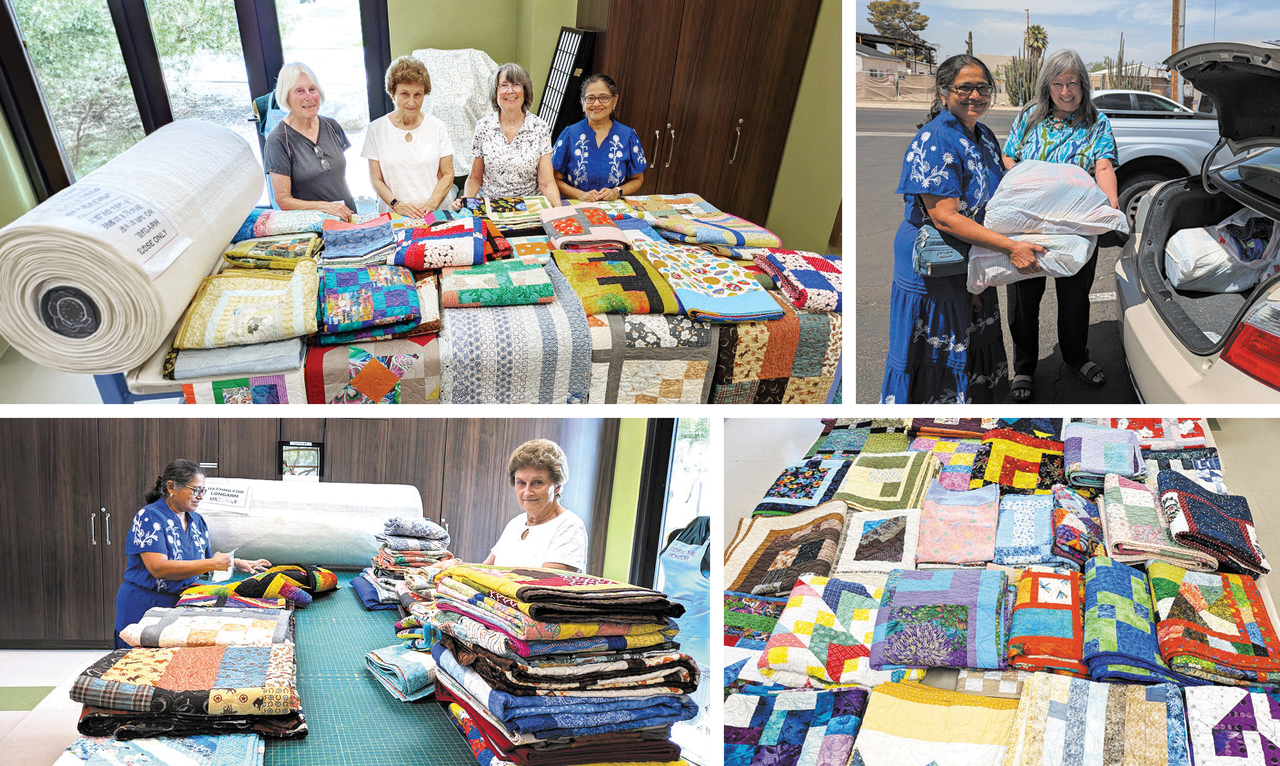 Stitched Together by a Spirit of Giving, community collage