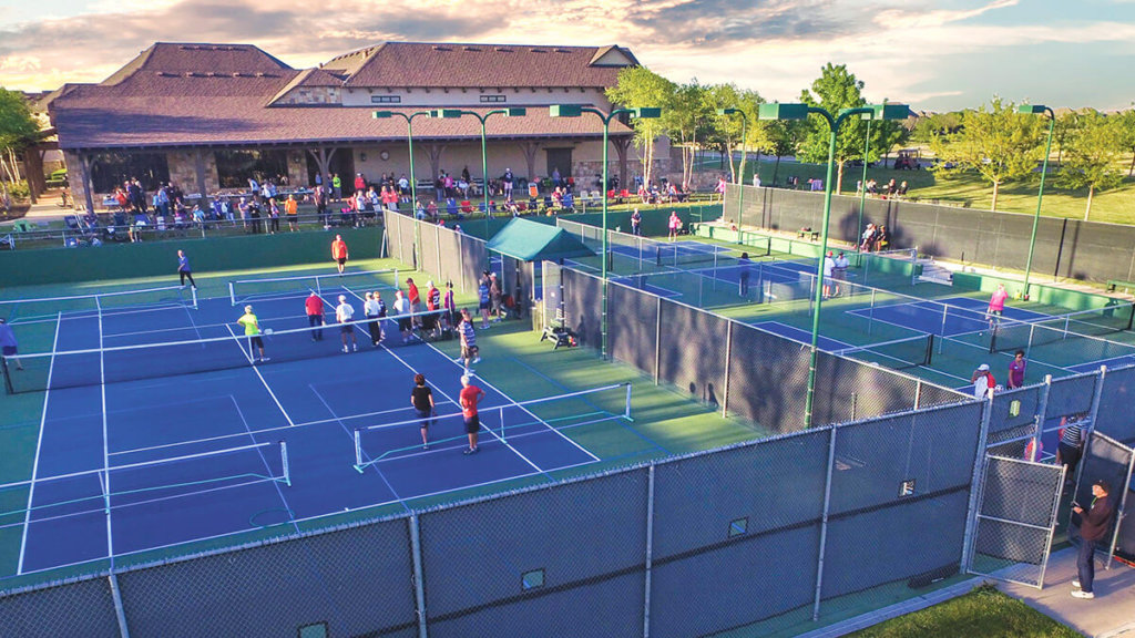 Pickleball Courts at Robson Ranch Texas, Resort Style Living for Active Adults