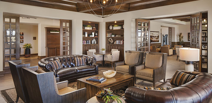 Madera Clubhouse Library at Quail Creek, a 55+ Community