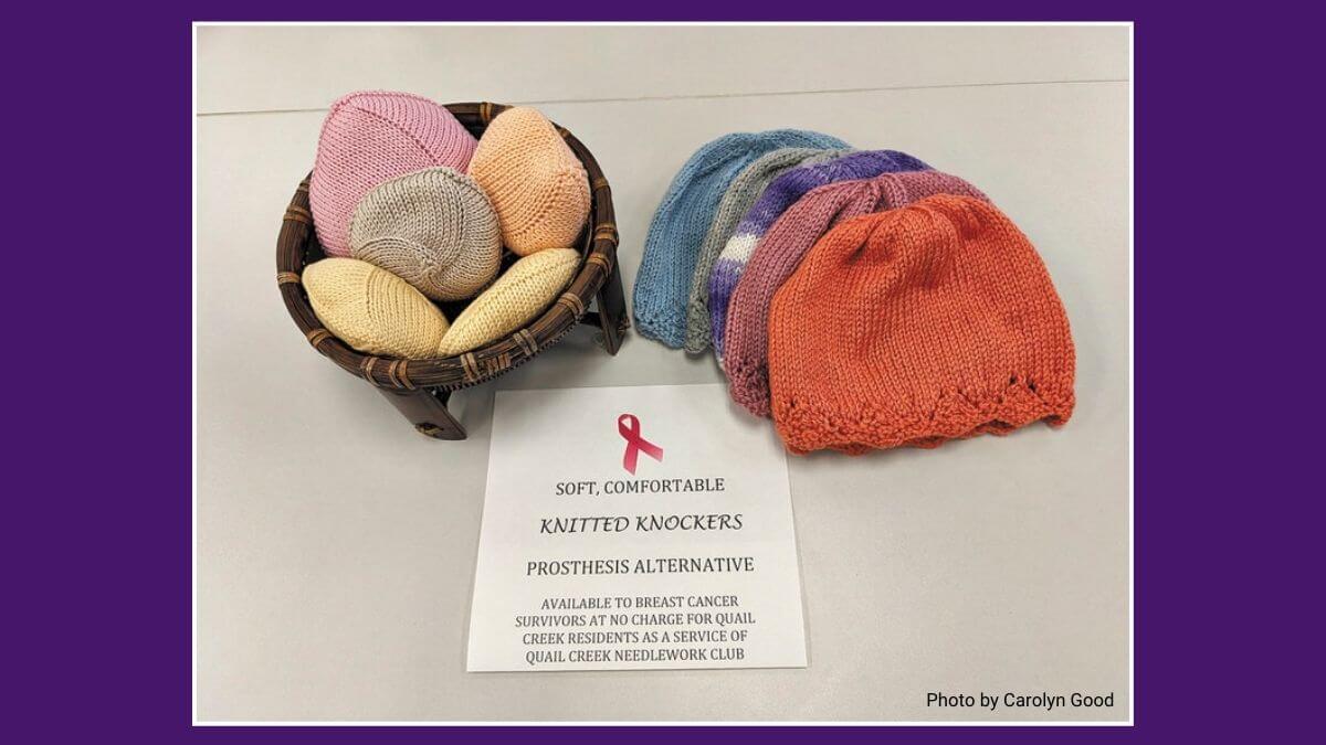 Quail Creek Supports Cancer Survivors with Knitted Knockers