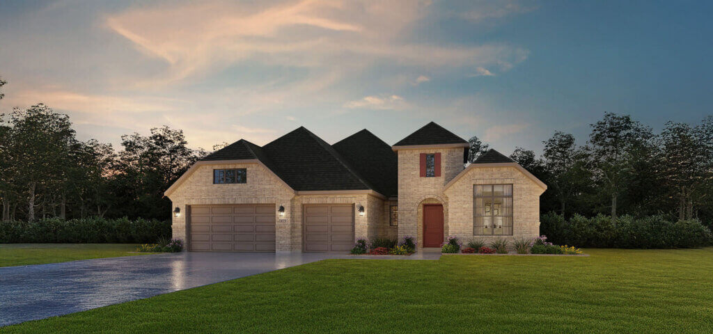 Rosewood new homes design at Robson Ranch Texas