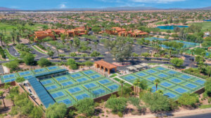 Pickleball Complex PebbleCreek in Goodyear, Arizona for active 55+ living.