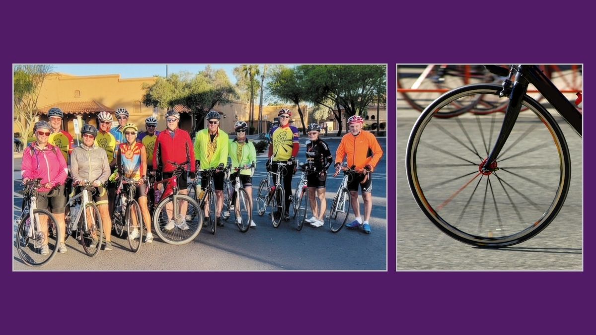 PebbleCreek bicyclists Arizona Flats started their 62-mile Metric Century and 31-mile Half Metric Century bicycle rides