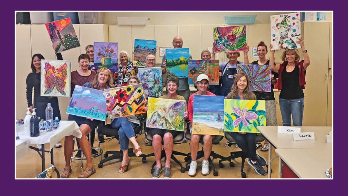 PebbleCreek's Art Club's "Sip & Pass" event