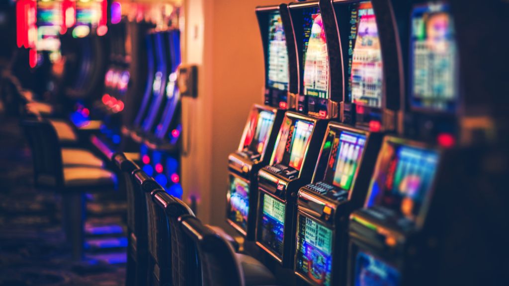 Slot machines at a casino
