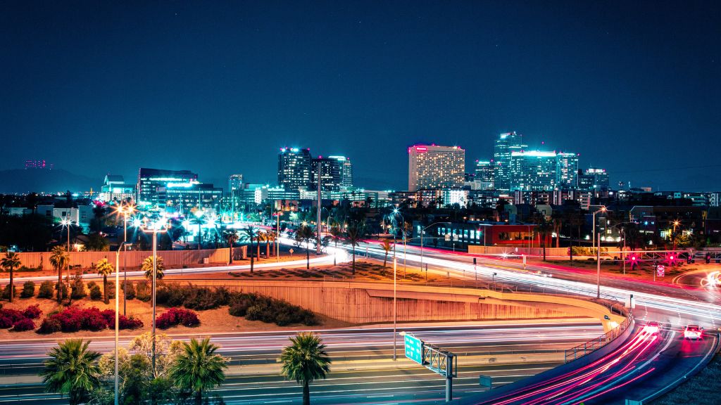 Phoenix at night