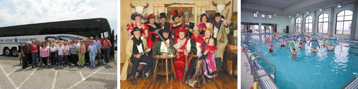 Robson Ranch Texas residents having fun over the years